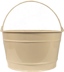 16Qt. Beige Shimmer Pail 