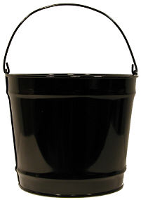 10Qt. Glossy Black Pail 