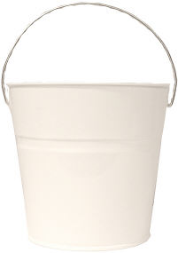 Glossy White Pail 