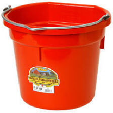 20Qt. Duraflex Flat Back Plastic Bucket