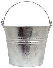 4Qt. Galvanized Bucket (No Label) 