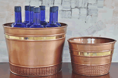 Antique Decorative Copper Pots