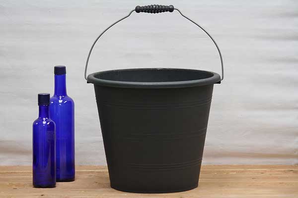 Black Plastic Buckets