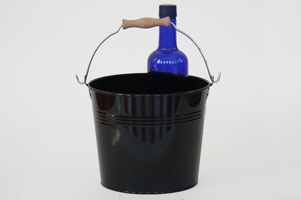 Black Wooden Handle Pails