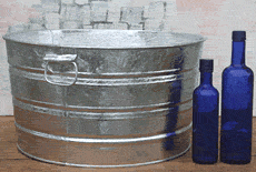 Galvanized Round Large Beverage Tub