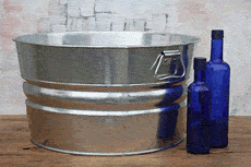 Galvanized Round Wash Tubs