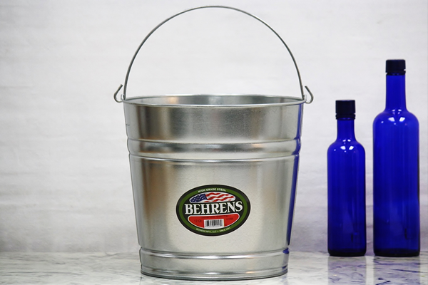 12 Quart Galvanized Metal Buckets