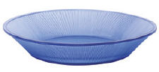 Achla Blue Basket Weave Garden Dish 