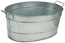Oval Galvanized Steel Tub 