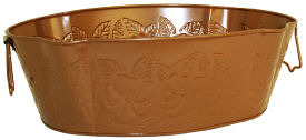 Copper Plated Embossed Tub 