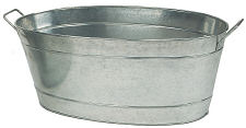 Large Oval Galvanized Steel Tub 