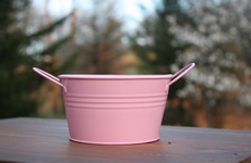 pink candy pail