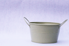 Sage Green Centerpiece Tin Bucket