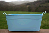 Sky Blue Planter Tub