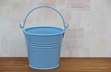light blue mini pail