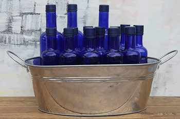 Metal Oval Decoration Tub