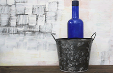 snowflake decorative bucket
