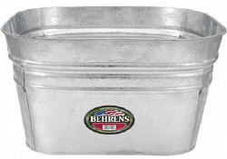 Galvanized Square Wash Tub 