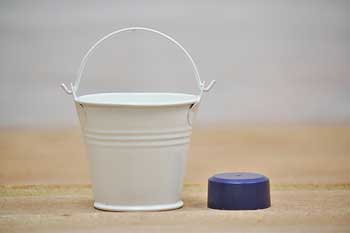 small white bucket