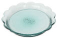 Achla Recycled Glass Scalloped Rim Tray