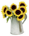 Achla Galvanized Flower Carafe 