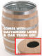 Oak Trash Barrel