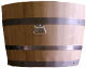 25 Gallon Oak Washtub