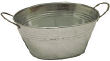 Galvanized Oval Bowl