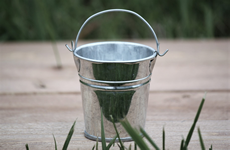 Small Metal Bucket for Favors