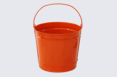 Orange 10 Quart Pail