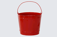 Red 10 Quart Pail