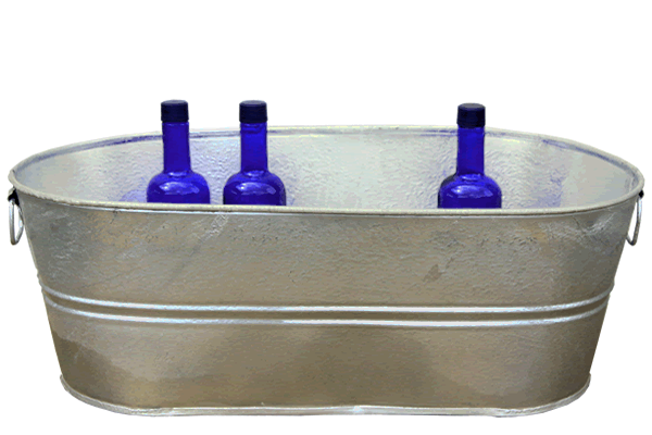 10.5 Gallon Galvanized Tub