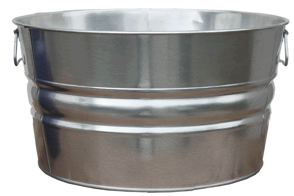 11 Gallon Galvanized Steel Wash Tub Planter.