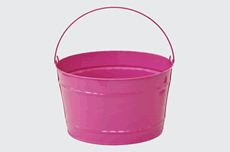 Pink Metal Buckets - Bucket Outlet