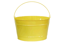 Yellow Enamel 16 Quart Tub