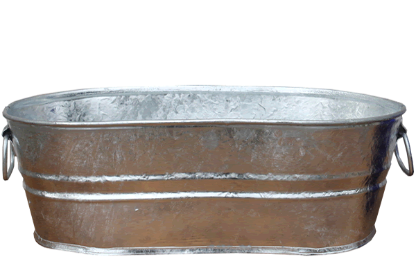 4 Gallon Galvanized Tub