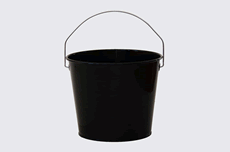 5 Quart Black Painted Pail