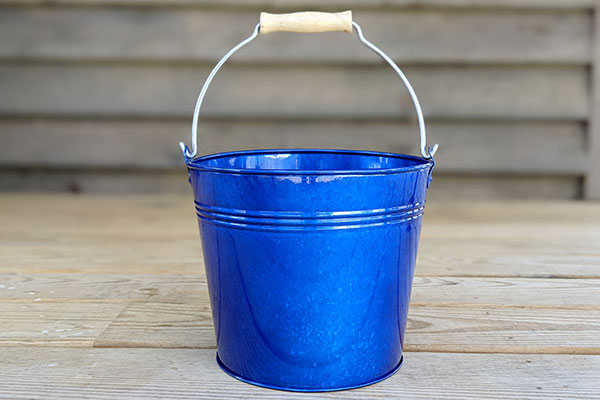 Wooden Handle Blue Pails