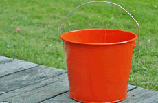 Orange 5 Quart Pail