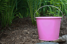 Pink Enamel 5 Quart Pail