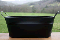 Black Planter Tub