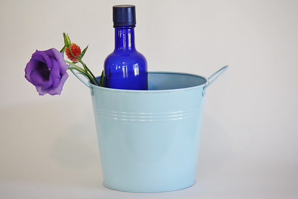 Blue Centerpiece Bucket