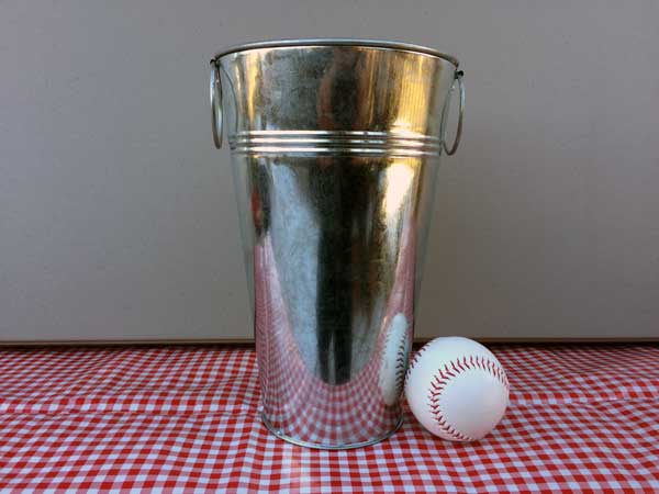 Galvanized Flower Bucket
