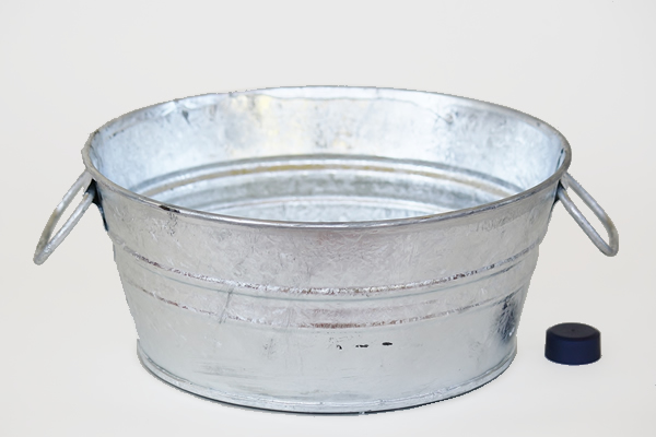 1.5 Gallon Galvanized Pan