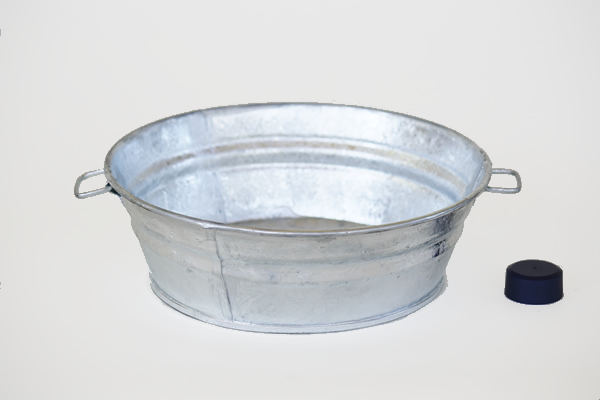 2 Quart Galvanized Pan