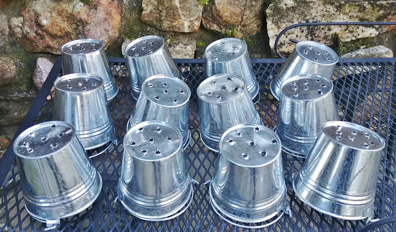 galvanized container Drainage holes