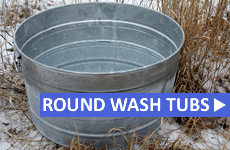 Round Wash Tubs