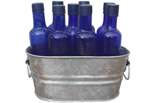 1 Gallon Galvanized Oval Tub