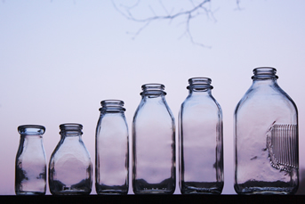 Glass Milk Bottles