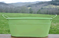 light green 12 inch tub